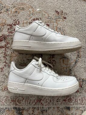 Nike White Low-Top Leather Sneakers